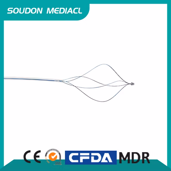 Medical Supplies Disposable Endoscopic Gallstone Extraction Basket for Gallstones Retrieval Ercp Use Nitinol Stone Retrieval Basket ISO Cfda CE Approved