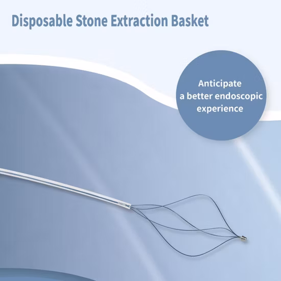 CE Maked Endoscopic Disposable Stone Extraction Basket/ Rotatable Stone Retrieval Basket for Stone Remove From China Factory
